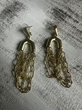 Kendra Scott Gold Multi-Chain Drop Earrings - Women's Fashion Jewelry